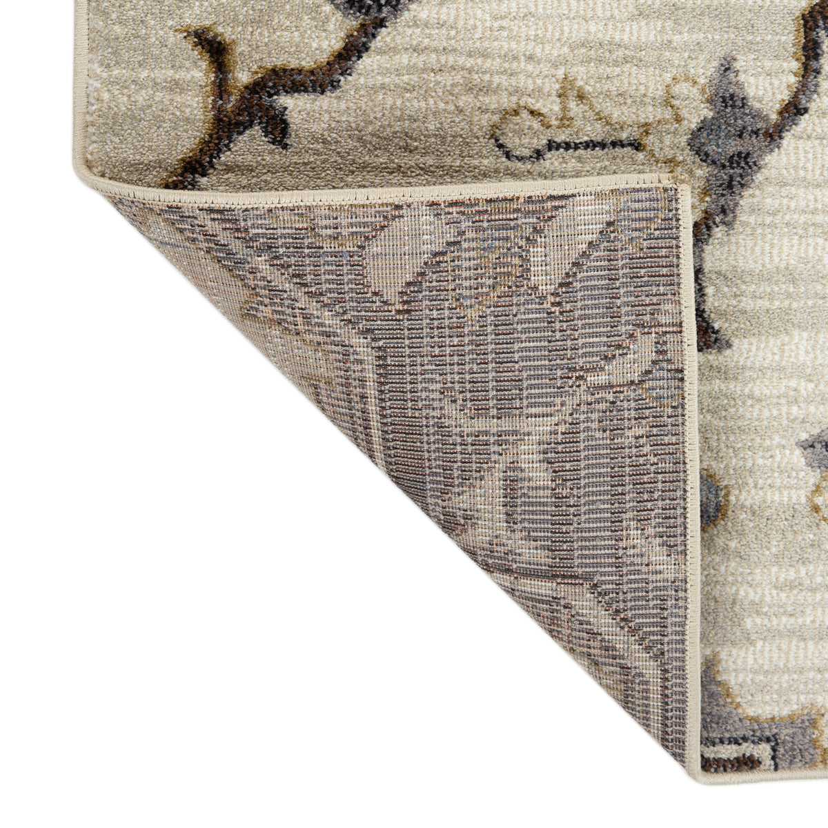 Amer Jordan JOR-10 Ivory / Blue area rug - back view