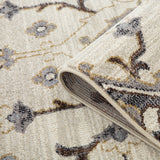 Amer Jordan JOR-10 Ivory / Blue area rug - rolled view
