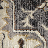 Amer Jordan JOR-10 Ivory / Blue area rug - color swatch view