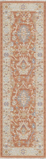 Dynamic Rugs Juno 6885 Power Loomed Traditional Rust/Ivory/Multi Rug