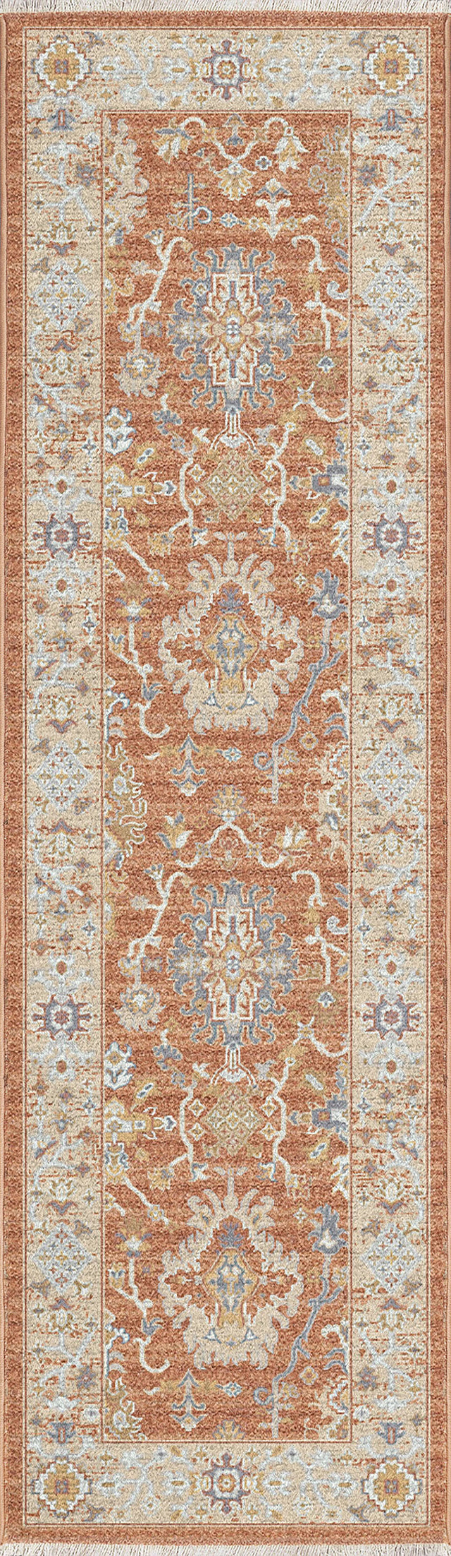 Dynamic Rugs Juno 6885 Power Loomed Traditional Rust/Ivory/Multi Rug