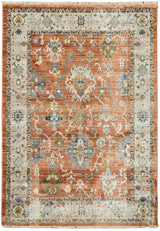 Dynamic Rugs Juno 6885 Power Loomed Traditional Rust/Ivory/Multi Rug - rectangular rug view
