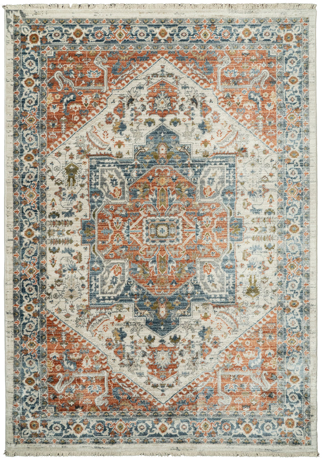 Dynamic Rugs Juno 6887 Power Loomed Traditional Beige/Multi Rug - rectangular rug view