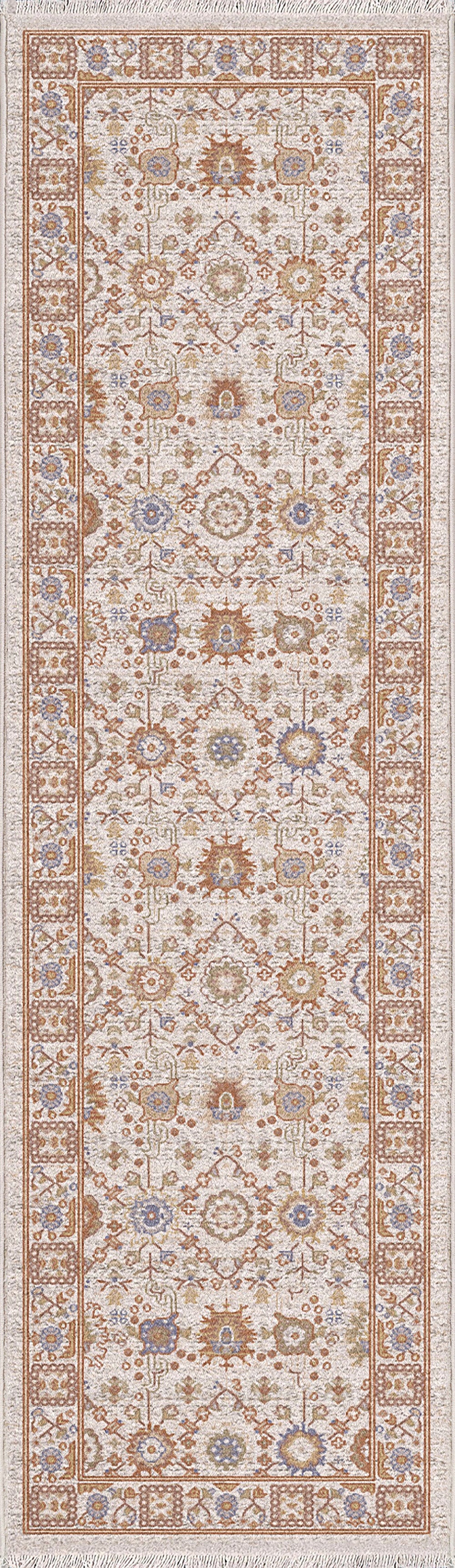 Dynamic Rugs Juno 6888 Power Loomed Traditional Ivory/Multi Rug