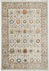 Dynamic Rugs Juno 6888 Power Loomed Traditional Ivory/Multi Rug - rectangular rug view