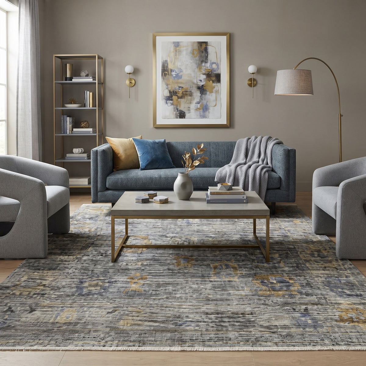 Amer Jwell JWL-5 Gray area rug - lifestyle view