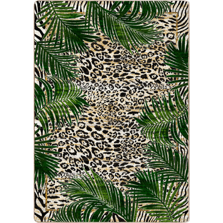 American Dakota Jungle Border Natural Rug