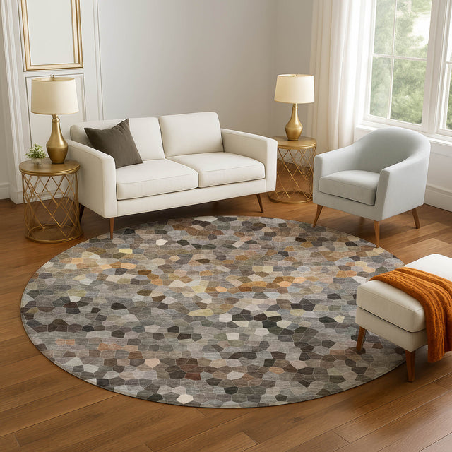 Dalyn Kaleidoscope KL1 Transitional Machine Made Pewter Rug