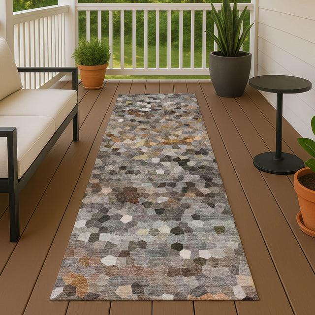Dalyn Kaleidoscope KL1 Transitional Machine Made Pewter Rug