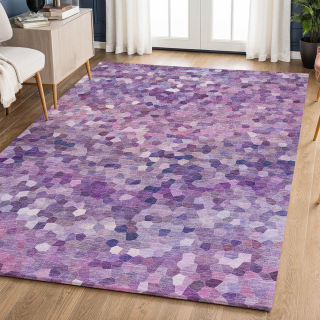 Dalyn Kaleidoscope KL1 Transitional Machine Made Plum Rug