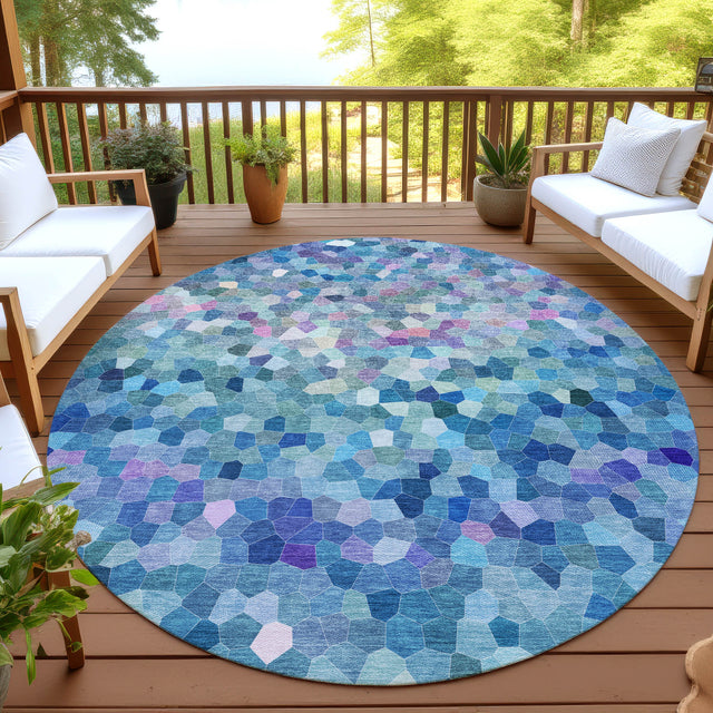 Dalyn Kaleidoscope KL1 Transitional Machine Made Turquoise Rug