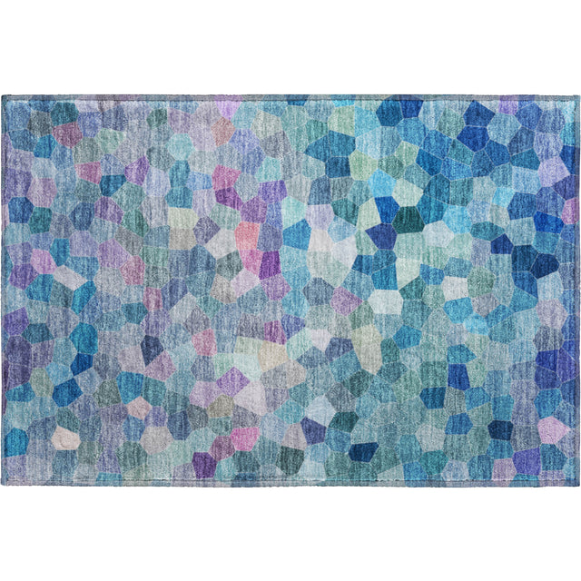 Dalyn Kaleidoscope KL1 Transitional Machine Made Turquoise Rug