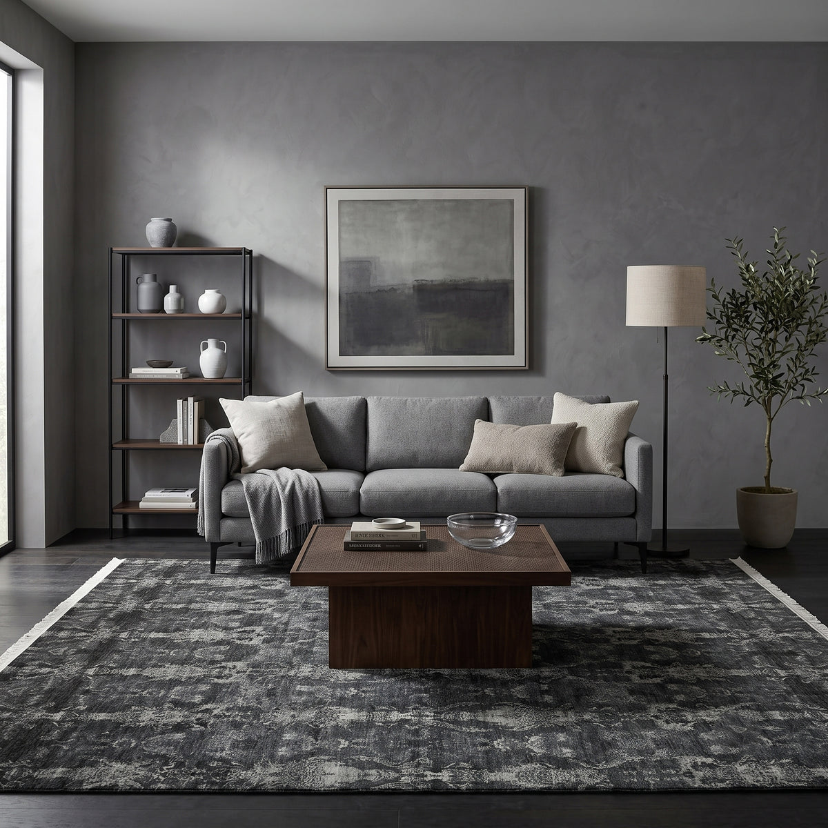 Amer Kohinoor KOH-11 Platinum area rug - lifestyle view