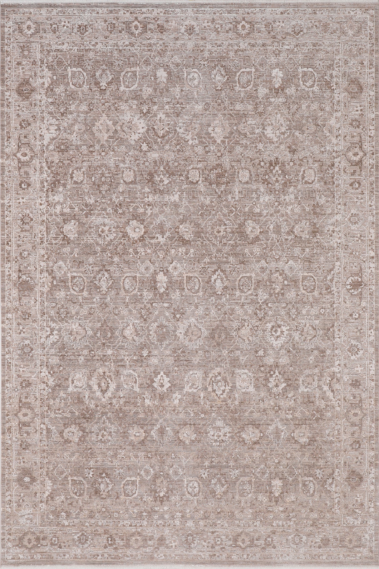 Dynamic Rugs Lara 14620 Power Loomed Traditional Brown/Grey Rug