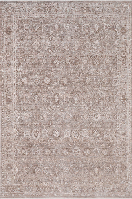 Dynamic Rugs Lara 14620 Power Loomed Traditional Brown/Grey Rug