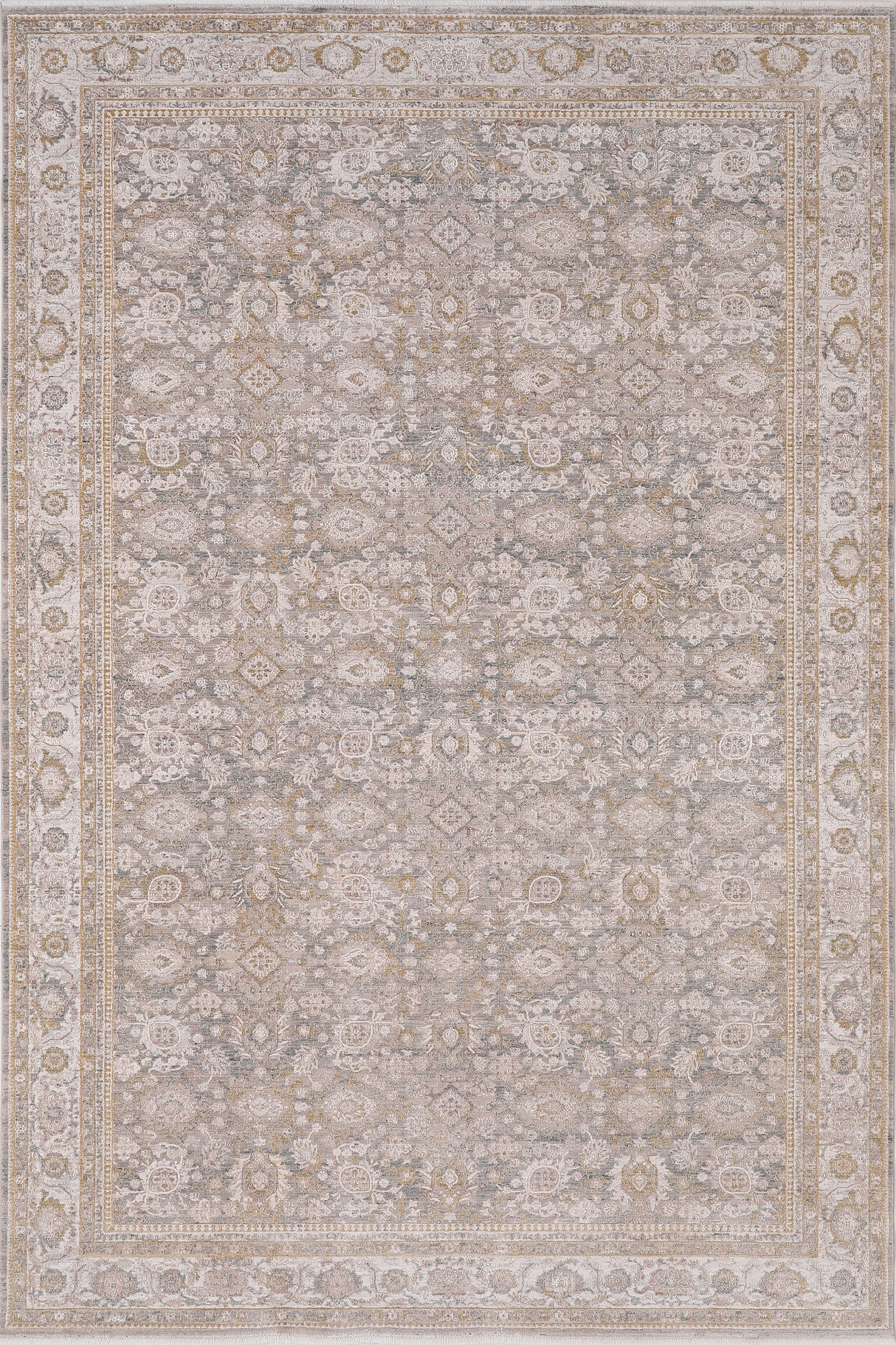Dynamic Rugs Lara 14623 Power Loomed Traditional Beige/Grey/Cream Rug