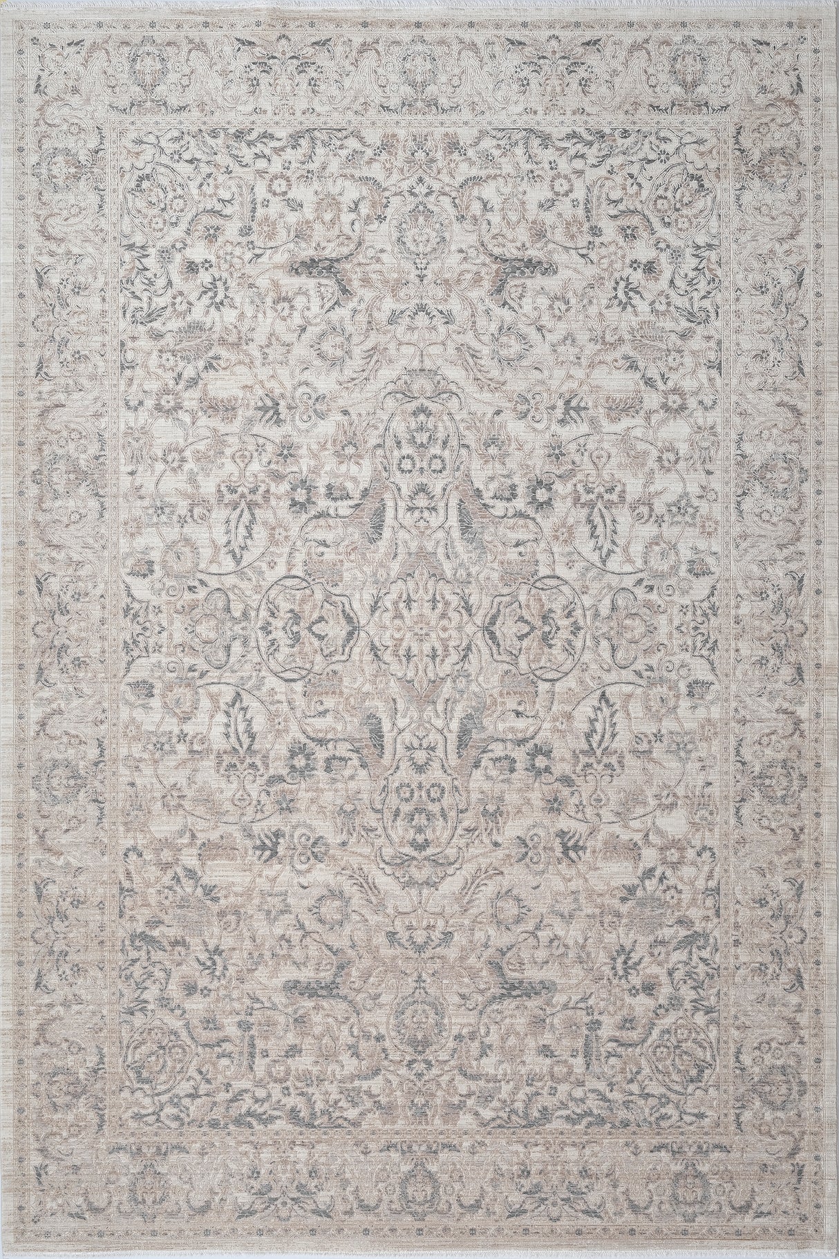 Dynamic Rugs Lara 14626 Power Loomed Traditional Ivory/Beige/Grey Rug