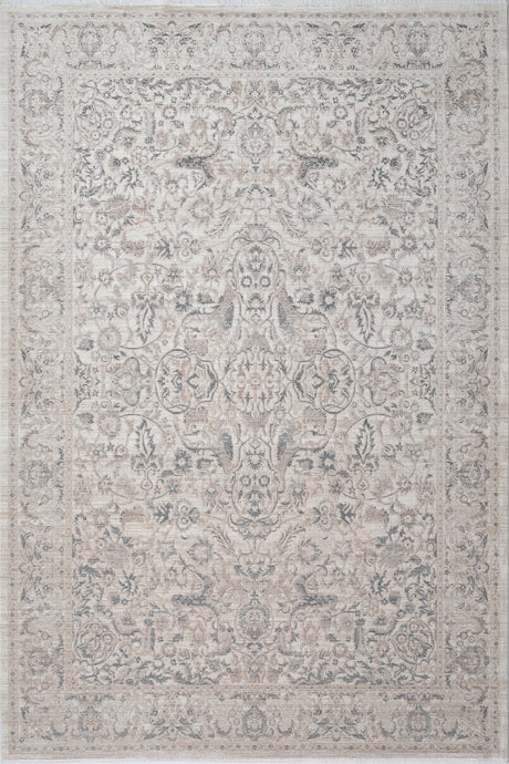 Dynamic Rugs Lara 14626 Power Loomed Traditional Ivory/Beige/Grey Rug