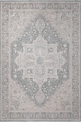 Dynamic Rugs Lara 14628 Power Loomed Traditional Ivory/Grey Rug