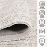 Amer Laurel LAU-1 Ivory area rug - infographic view