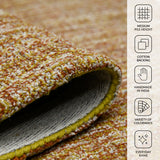 Amer Laurel LAU-11 Rust area rug - infographic view