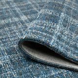 Amer Laurel LAU-2 Turquoise Blue area rug - rolled view