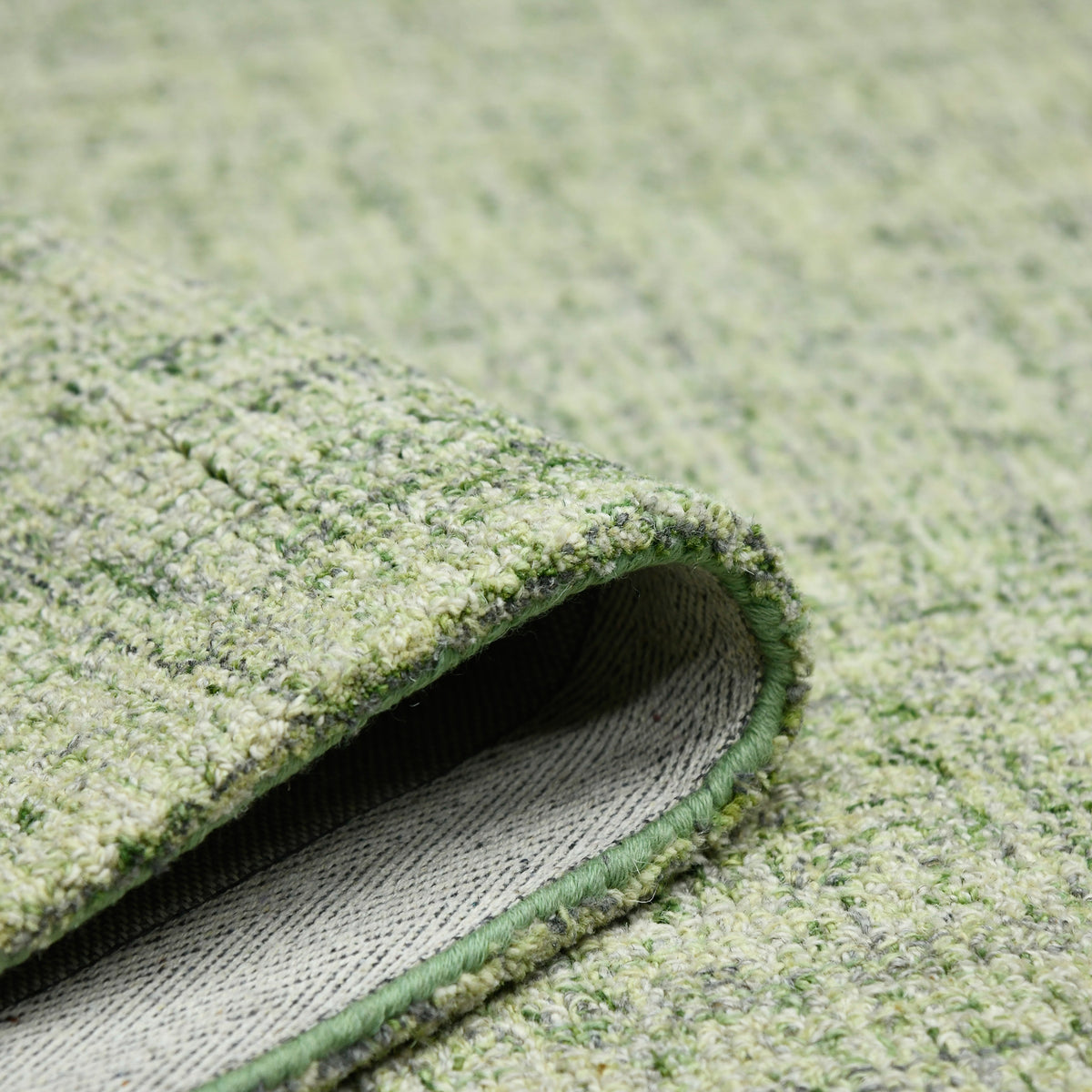 Amer Laurel LAU-21 Apple Green area rug - rolled view