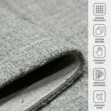 Amer Laurel LAU-6 Sea Blue area rug - infographic view