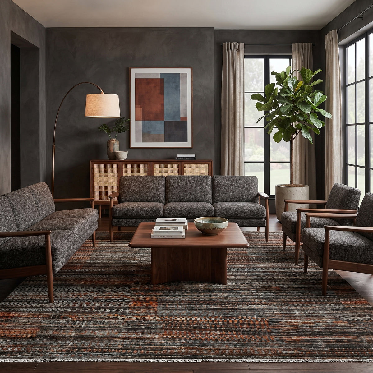 Amer Legacy LEG-15 Brick Red area rug - lifestyle view