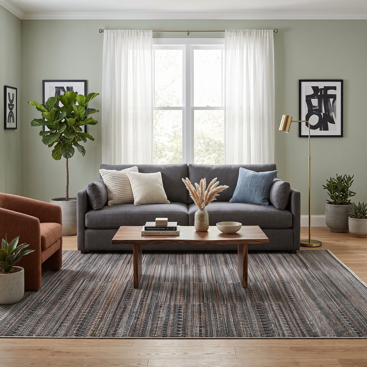 Amer Legacy LEG-7 Cooper Gray area rug - lifestyle view