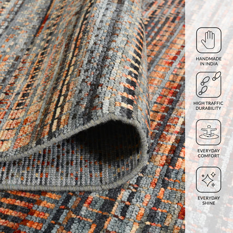 Amer Legacy LEG-15 Brick Red area rug - infographic view