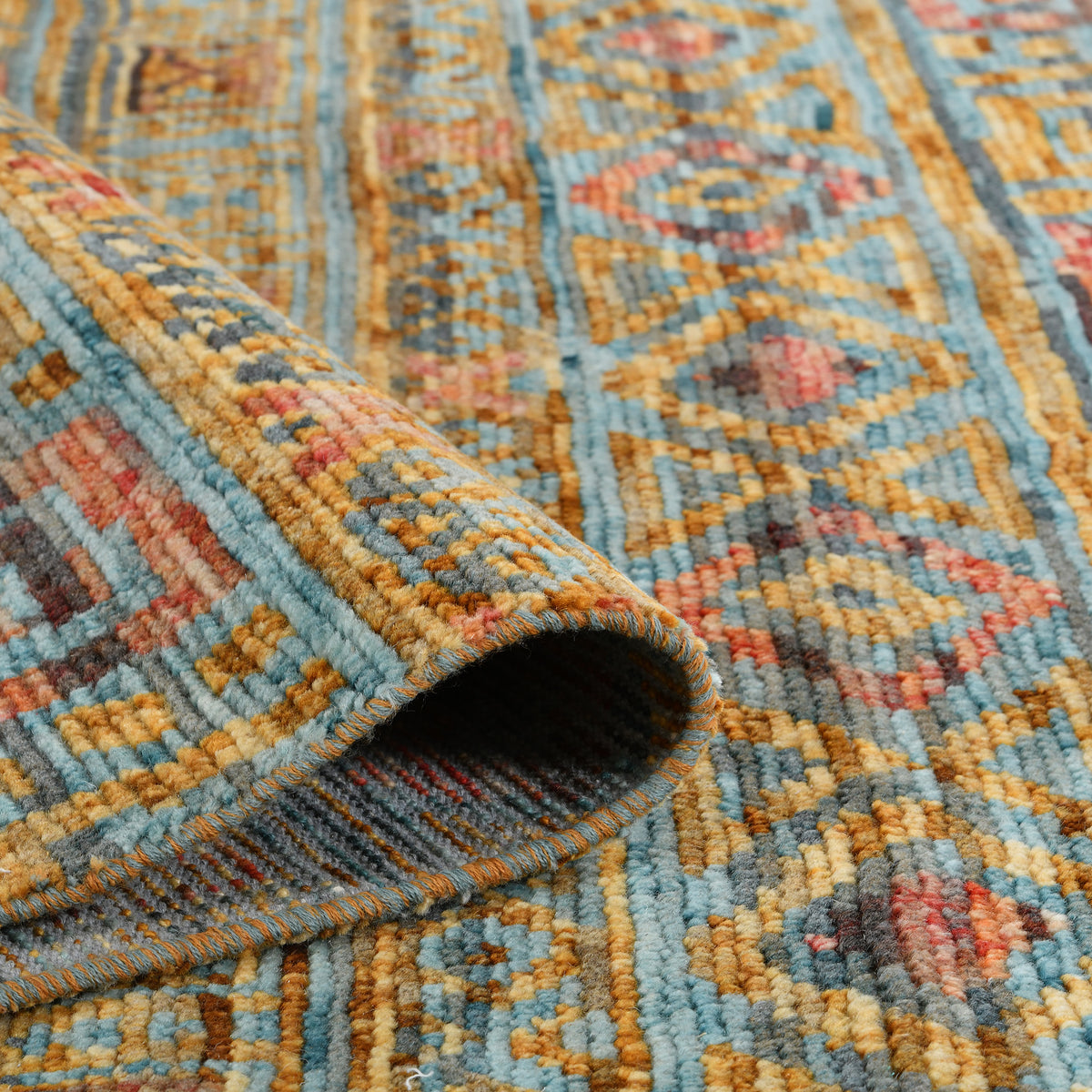 Amer Legacy LEG-40 Orange area rug - rolled view