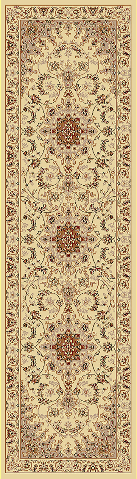 Dynamic Rugs Legacy 58000 Ivory Rugs - runner view