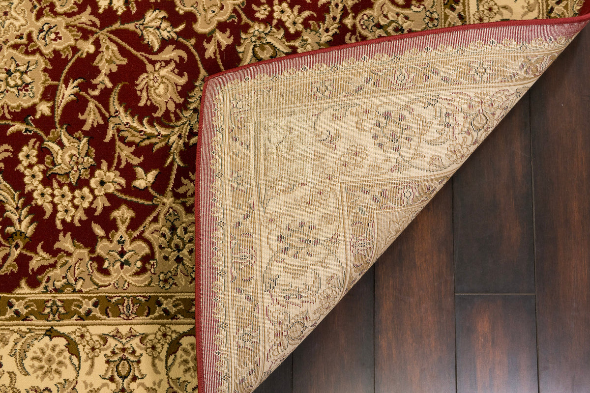 Dynamic Rugs Legacy 58000 Red Rugs - corner detail