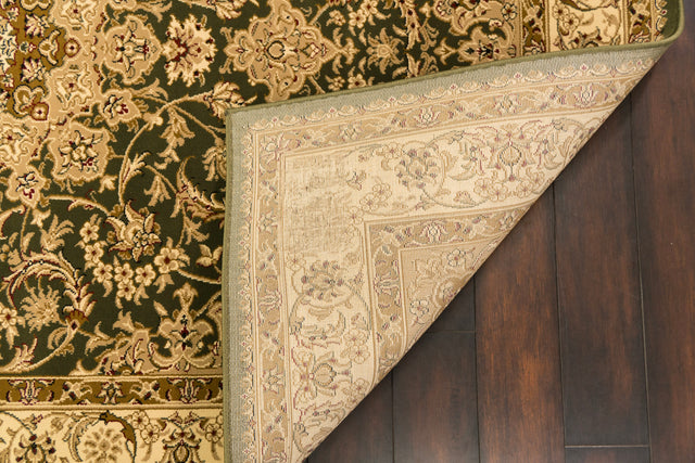 Dynamic Rugs Legacy 58000 Green Rugs - corner detail