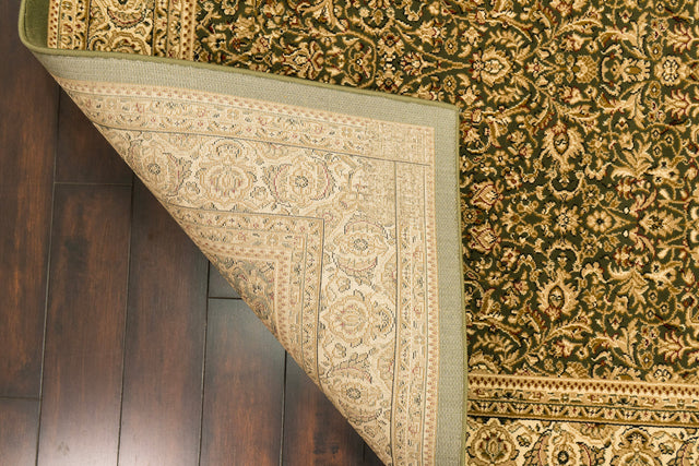 Dynamic Rugs Legacy 58004 Green Rugs - corner detail