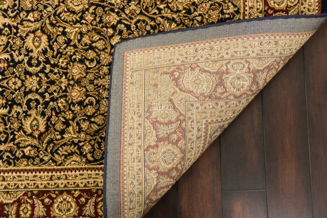 Dynamic Rugs Legacy 58004 Navy Rugs - corner detail
