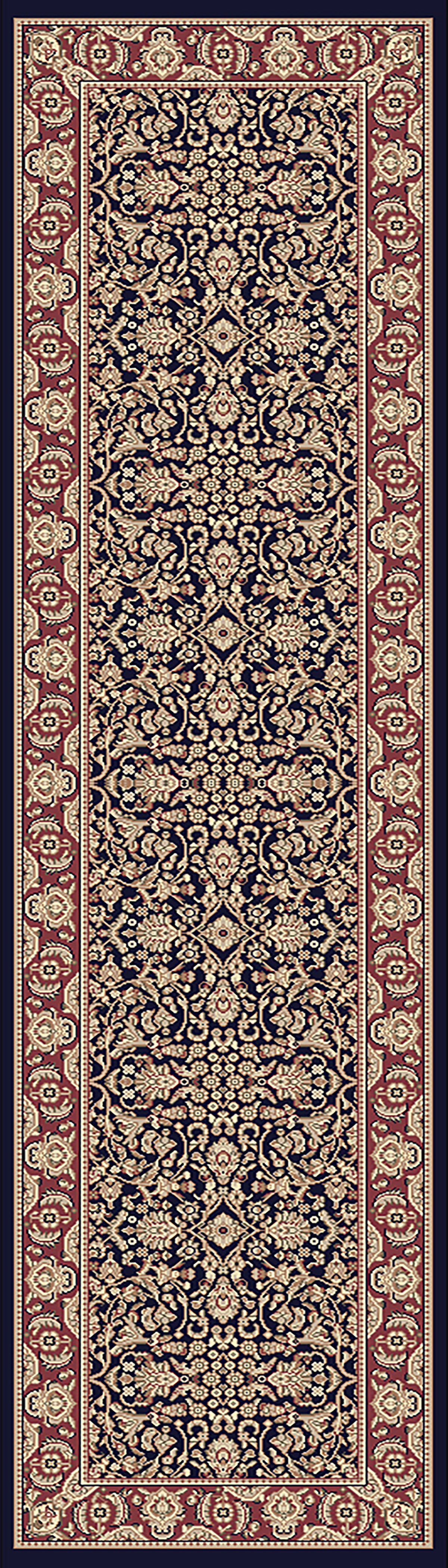 Dynamic Rugs Legacy 58004 Navy Rugs - runner view