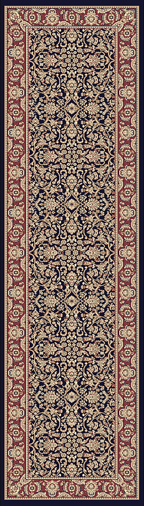 Dynamic Rugs Legacy 58004 Navy Rugs - runner view