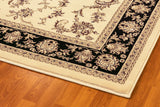 Dynamic Rugs Legacy 58017 Ivory / Black Rugs - corner detail