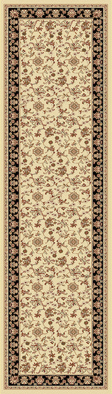 Dynamic Rugs Legacy 58017 Ivory / Black Rugs - runner view