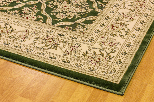 Dynamic Rugs Legacy 58018 Green Rugs - corner detail