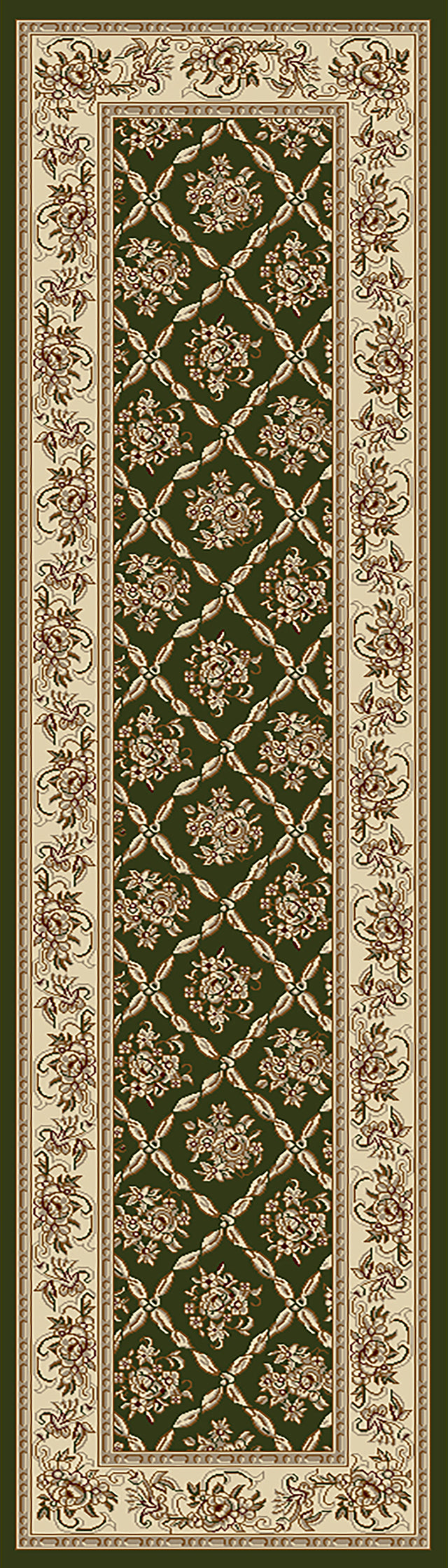 Dynamic Rugs Legacy 58018 Green Rugs - runner view