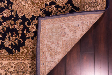 Dynamic Rugs Legacy 58019 Navy Rugs - corner detail