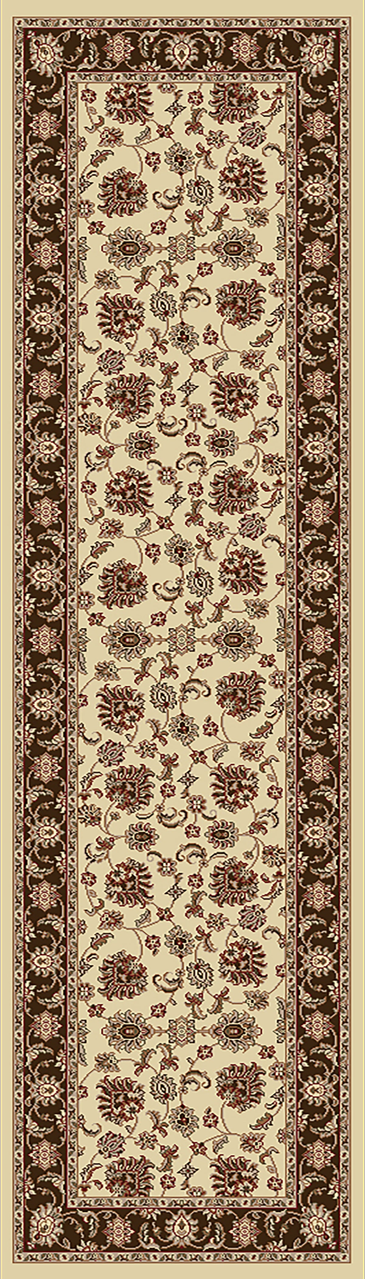 Dynamic Rugs Legacy 58020 Cream / Brown Rugs - runner view