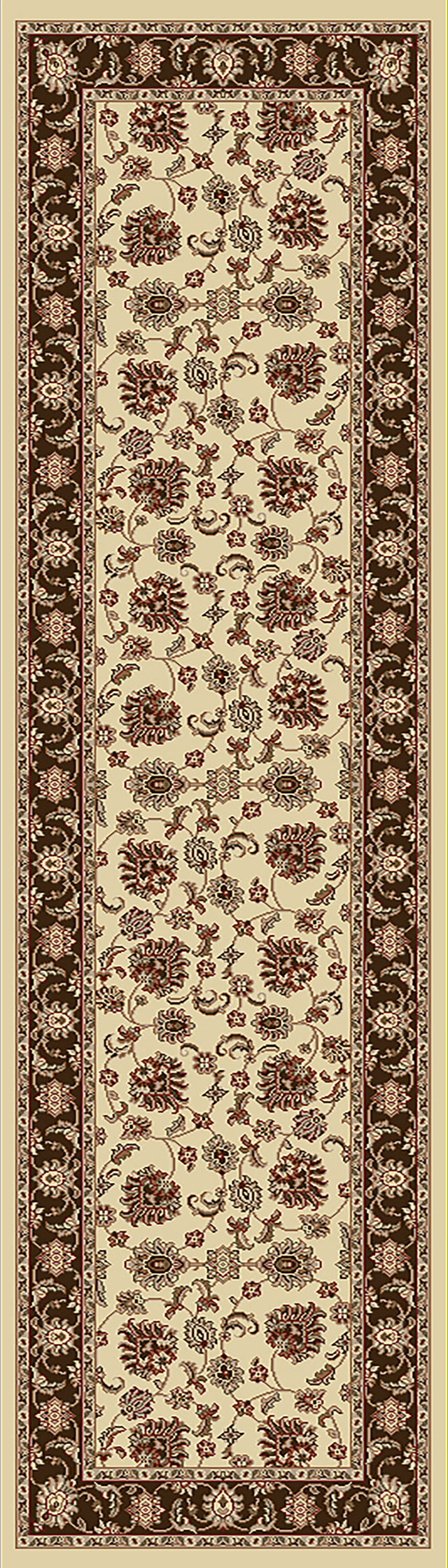 Dynamic Rugs Legacy 58020 Cream / Brown Rugs - runner view