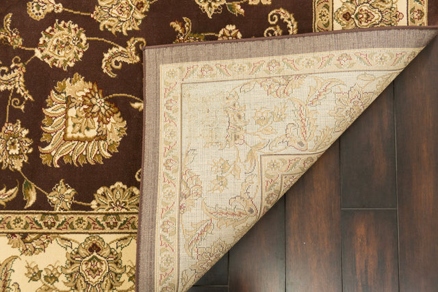 Dynamic Rugs Legacy 58020 Brown Rugs - corner detail