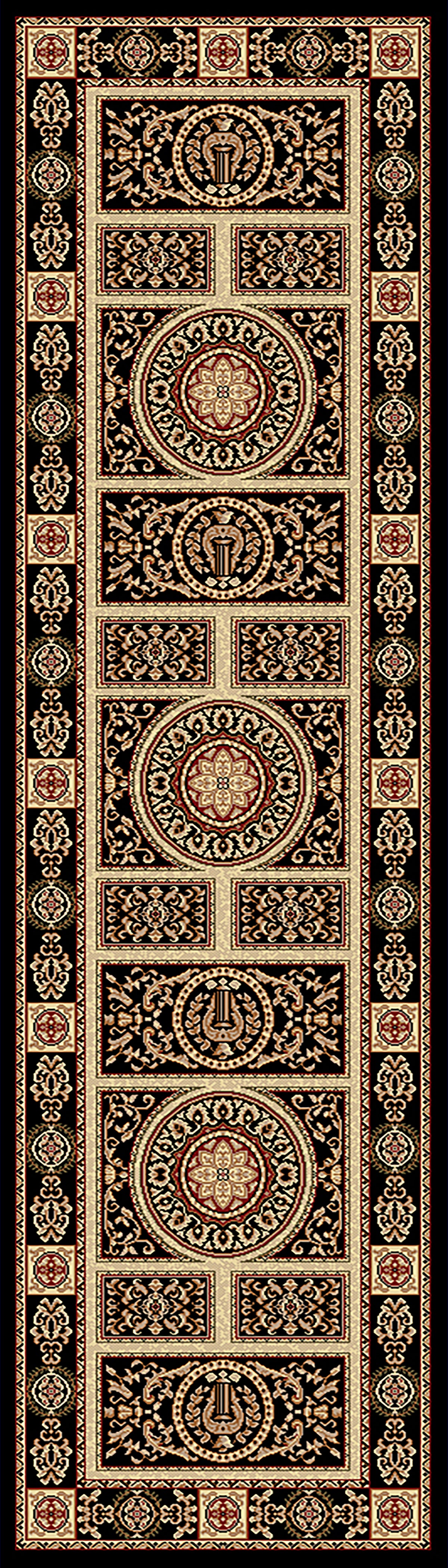 Dynamic Rugs Legacy 58021 Black Rugs - runner view