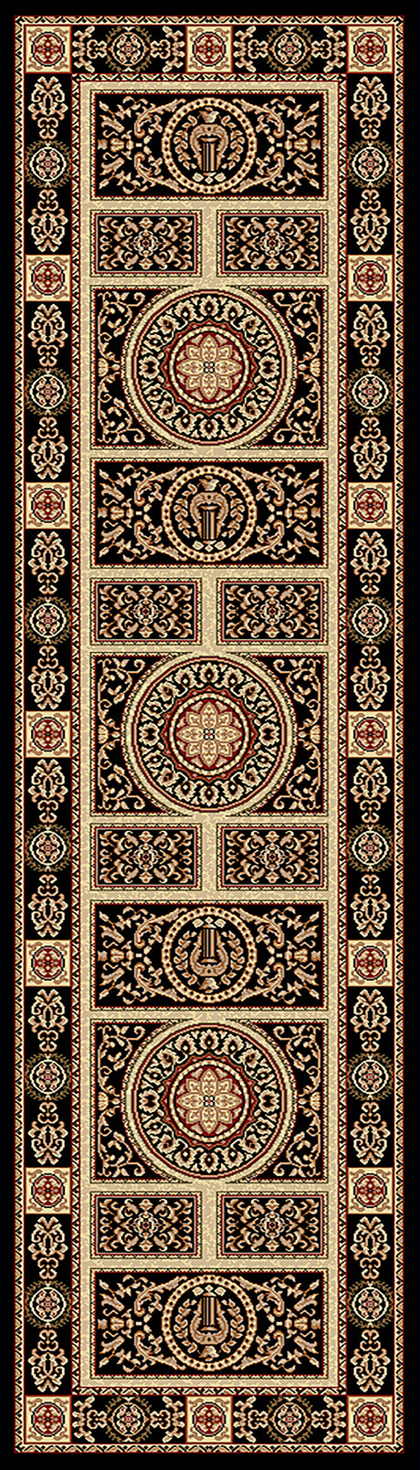Dynamic Rugs Legacy 58021 Black Rugs - runner view
