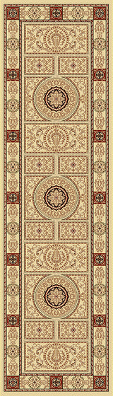Dynamic Rugs Legacy 58021 Ivory Rugs - runner view